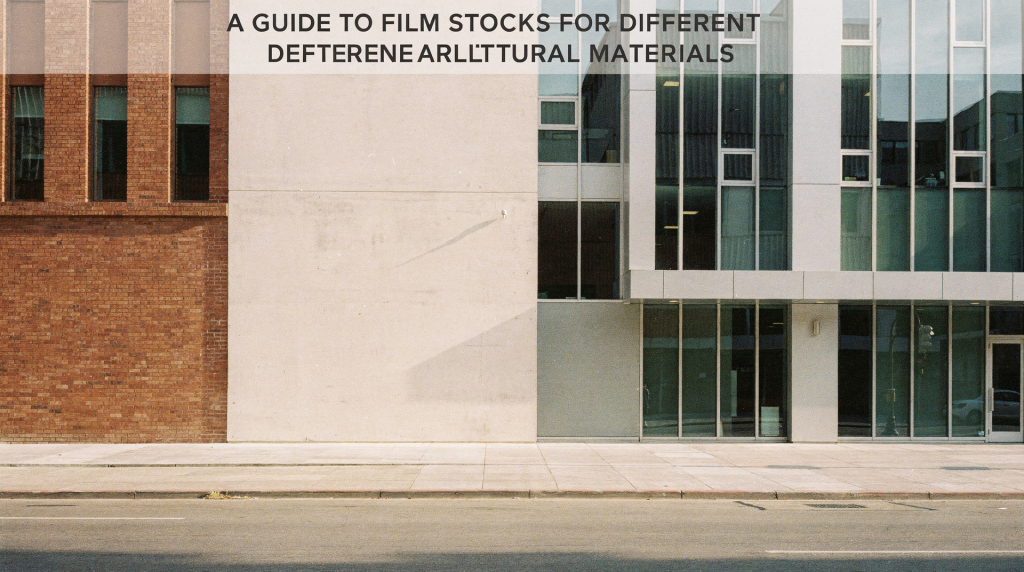 A Guide to Film Stocks for Different Architectural Materials